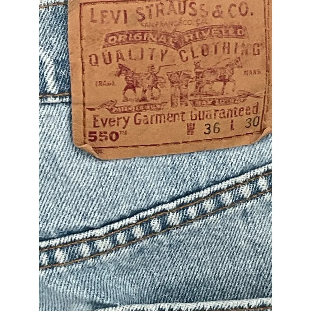 Levis 550 Made in USA Relaxed Fit Jeans W36 L30 (actual 29